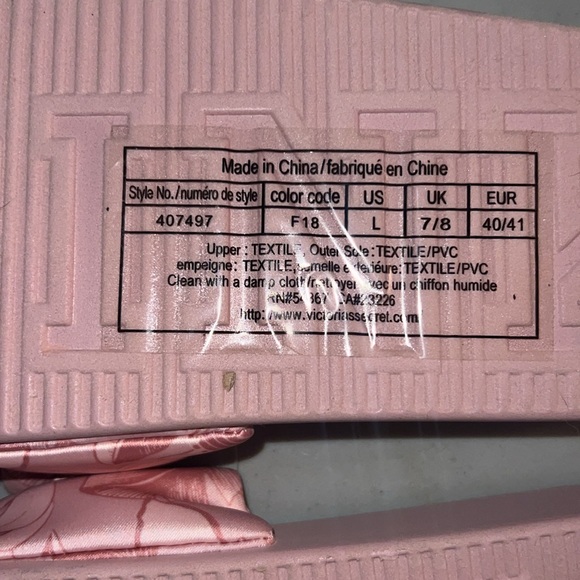 PINK by Victoria Secret Sandals/Slides Sz Large- NWOT - Picture 4 of 4
